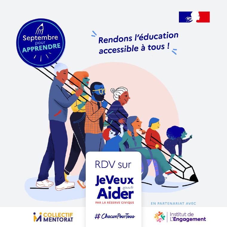 Septembre pour apprendre avec JeVeuxAider.gouv.fr